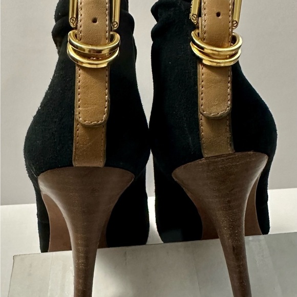 Tory Burch black suede booties size 7.5 - Picture 2 of 14